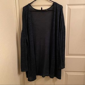 H&M Teal lightweight long cardigan